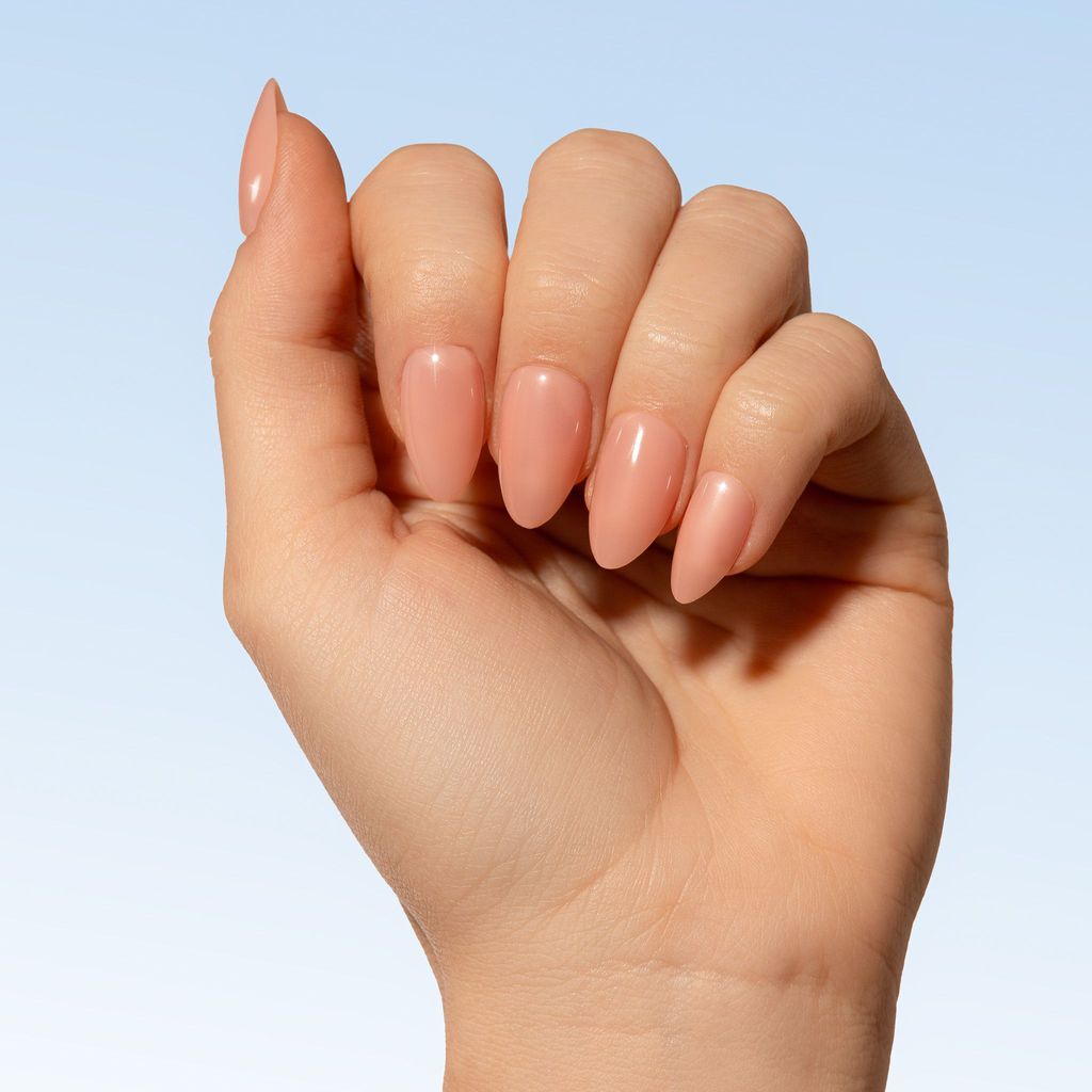 peachy nails press on almond