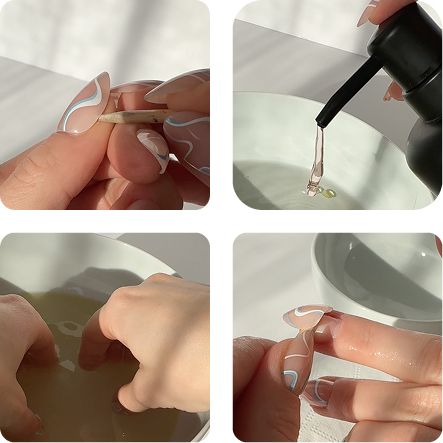 How to remove press-on nails