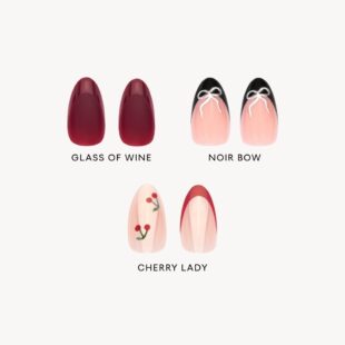 Fancy French nails press on